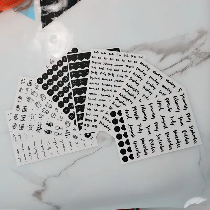 Прозрачные наклейки Lovedoki из ПВХ для дневника и журнала аксессуары блокнота
