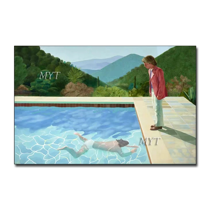 

Man Swimming Picture Handpaited Modern Figure Good Quality Oil Painting On Canvas Wall Art For Living Room Home Decoration