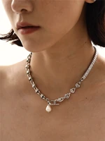 timeless wonder fancy natural pearl pave zirconia necklace women designer jewelry kpop party goth boho egirl emo gift rare 7525