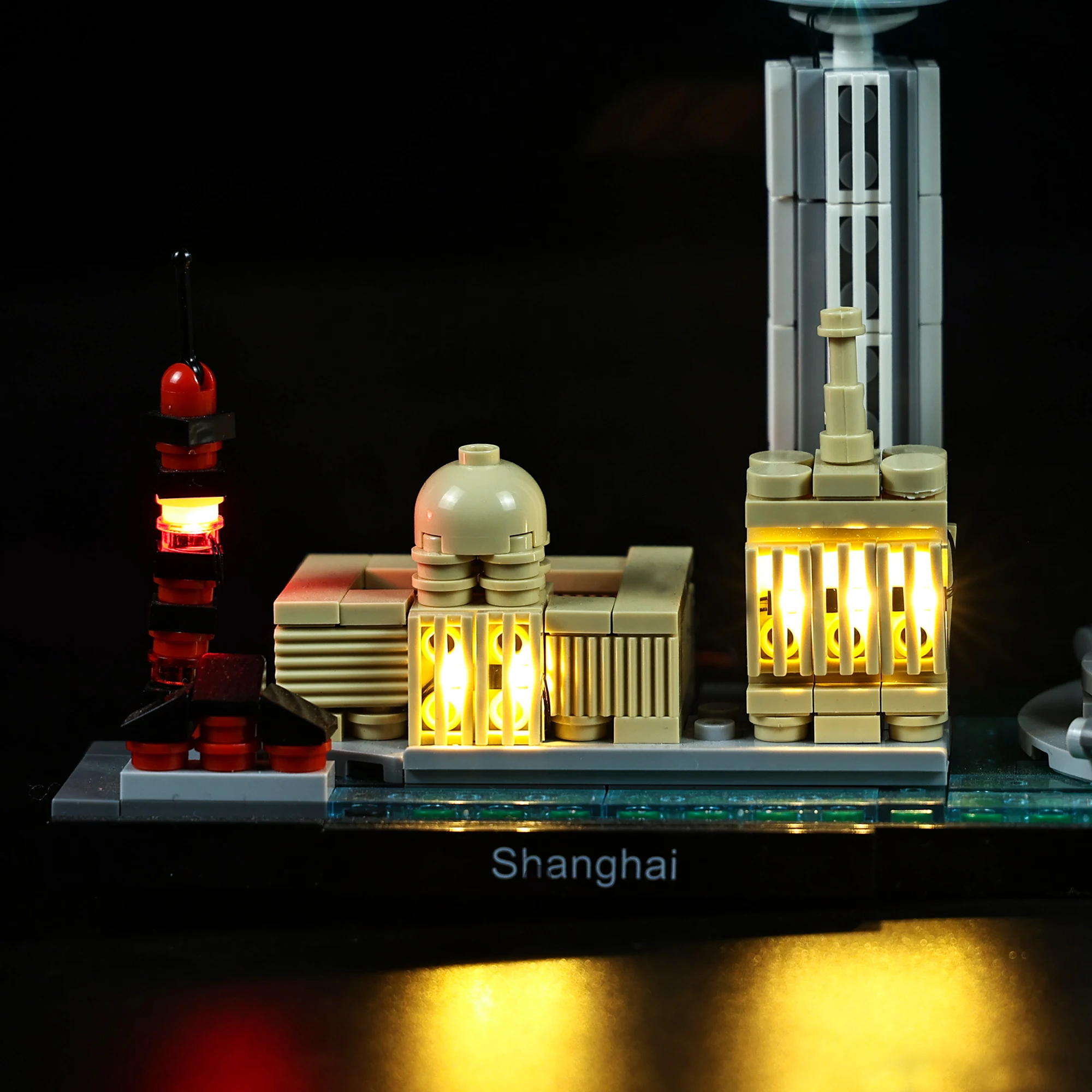 Набор светодиодсветильник для архитектуры Shanghai совместимый с 21039 строительными