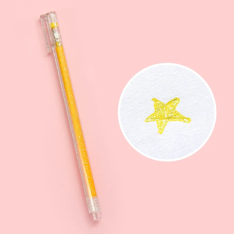 Гелевая ручка для вспышки цветная нейтральная флуоресцентная перламутровая с