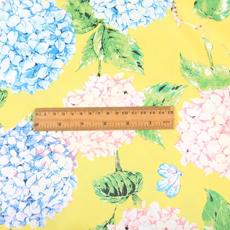 

Pure Cotton Fabric for Dress Bright Flowers Cartoon Print Patterns DIY Clothes Handmade Patchwork Sewing Soft Comfortable