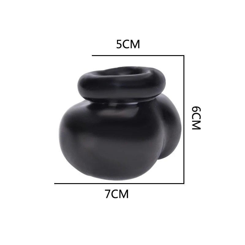 Силиконовый Мужской целомудрие клетка мошонки связанный пенис кольцо яичко