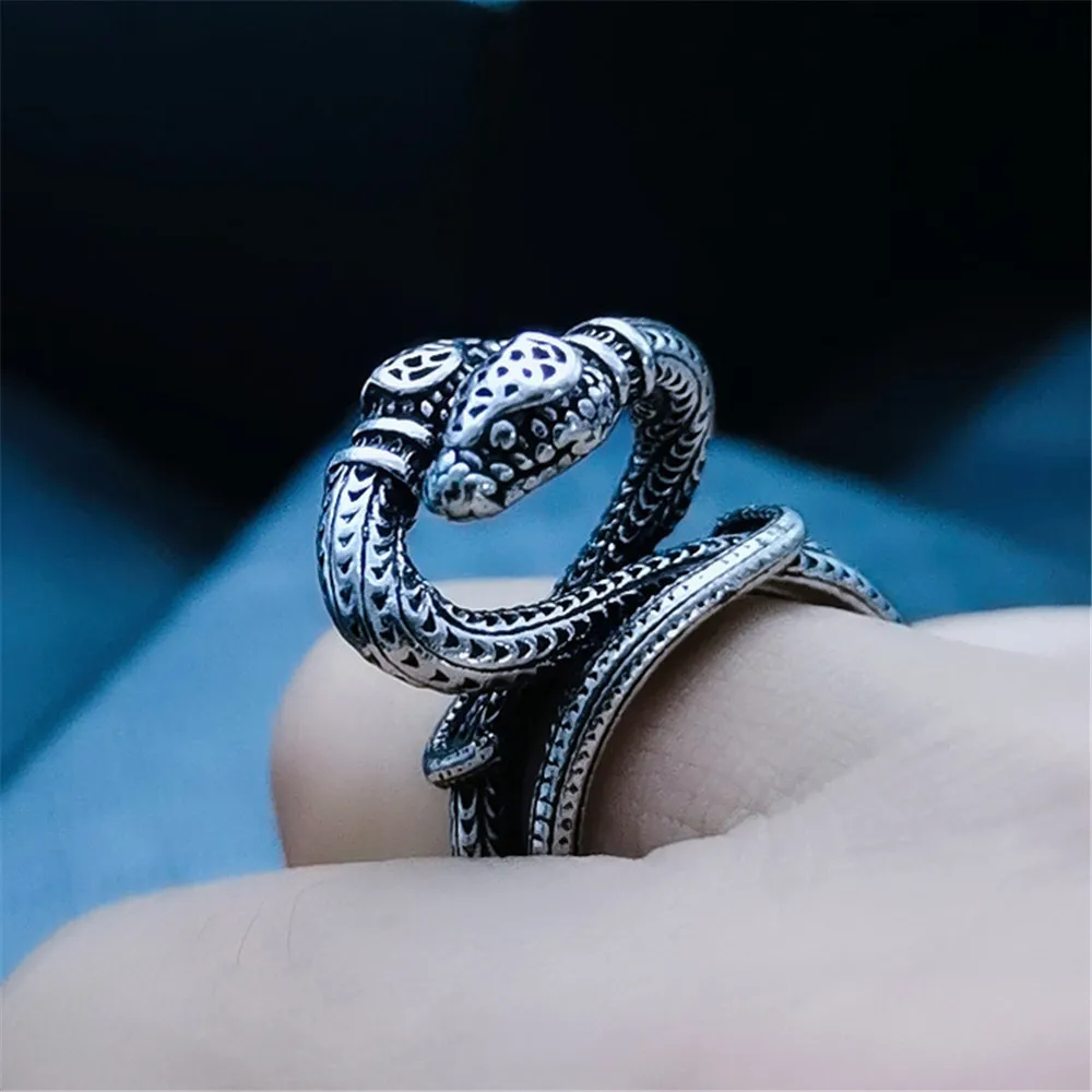 

Creative Fashion Punk Retro Cobra Party Women Men Couple Open Ring Jewelry Jewelry Accessories Wholesale