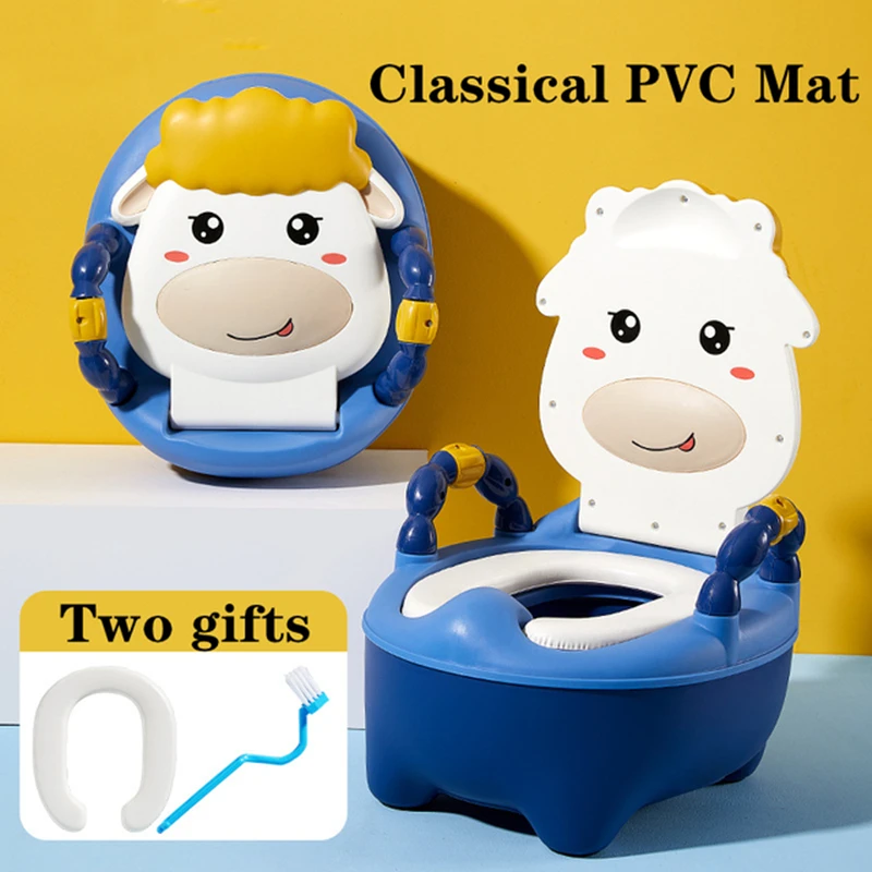 

Children's Pot Soft Baby Potty Infant Potty Training Plastic Road Pot Cute Baby Toilet Safe Kids Potty Trainer Seat Chair Toilet