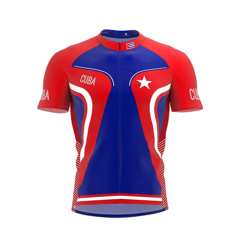

2022 Cuba Men And Women Classic Cycling Team Short Sleeved Bike Road Mountain Race Clothing Maillot Ciclismo Outdoor Bike Jersey
