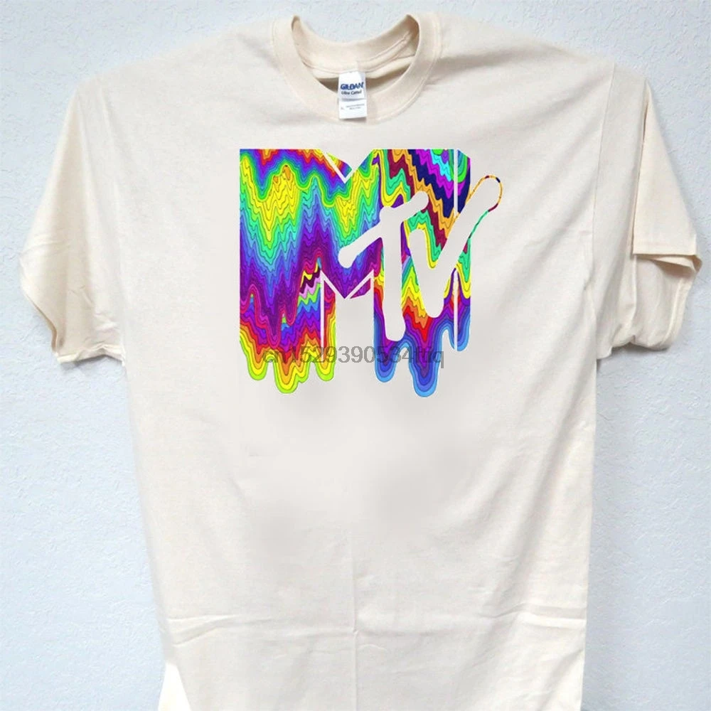 MTV 80 Classic. Крутая футболка цвета слоновой кости Размеры S 5XL T 1560|Мужские футболки| |