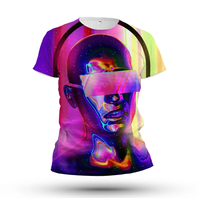 

Cool And Handsome Face Pattern Men's 3D Printed T-shirt Color Trend Unique Fashion Personality Top Quality Fabric