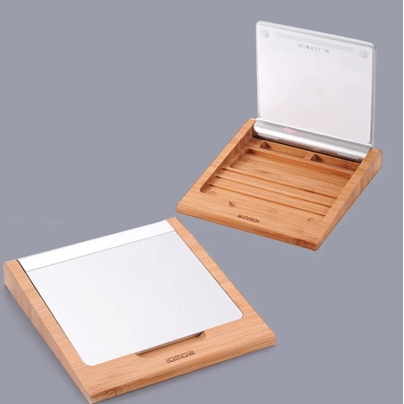 

SAMDI Bamboo Holder Dock Stand for Bluetooth Wireless Magic Trackpad Wooden Bluetooth touchpad bracket