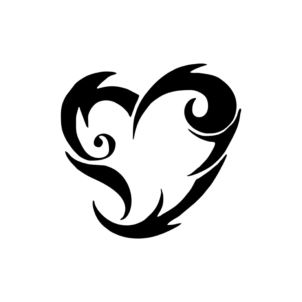 

Наклейка-наклейка MIGNATIS в форме сердца с эффектом горения, художественная роспись, художественная наклейка для окна автомобиля, Декоративная Виниловая наклейка