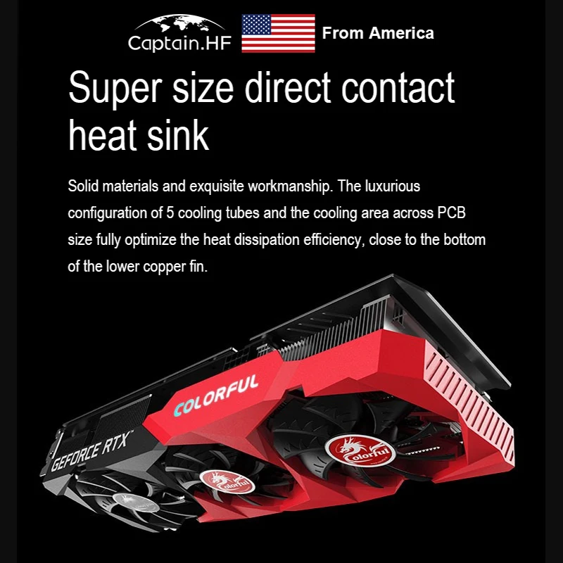 

Colorfuli GeForce RTX 3060 12G series Ultra Computer Game Graphics Car