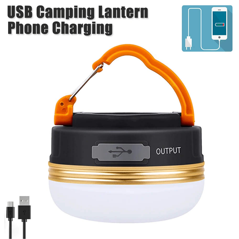 rechargeable lamp camp led light phone charging usb rechargeable light lantern magnetic led work light tent light for emergency free global shipping