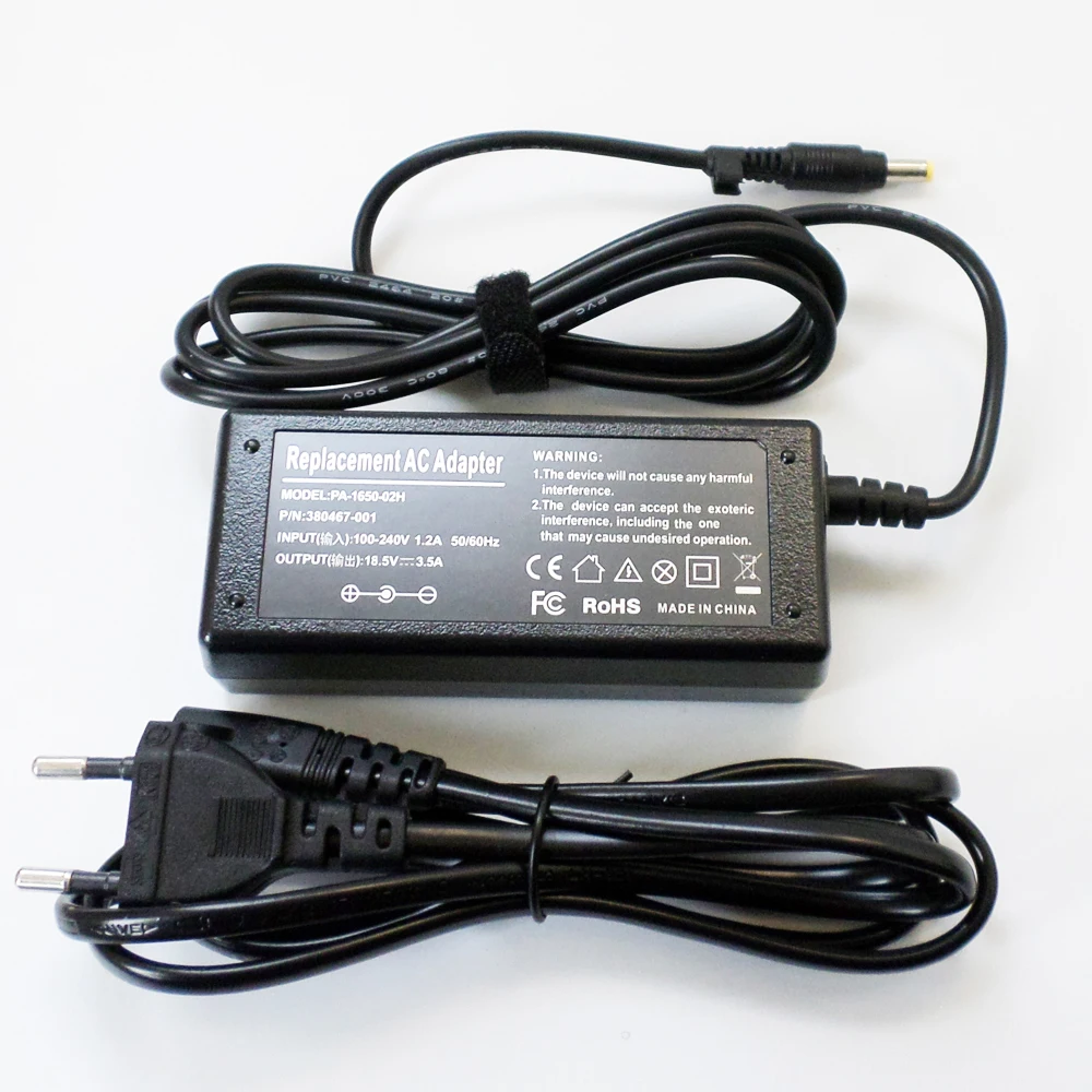

65W 4.8mm*1.7mm Power Supply Cord For HP Compaq NX7000 NX7010 NX7040 NX7100 NX7200 nx8000 AC Adapter Battery Charger 18.5V 3.5A