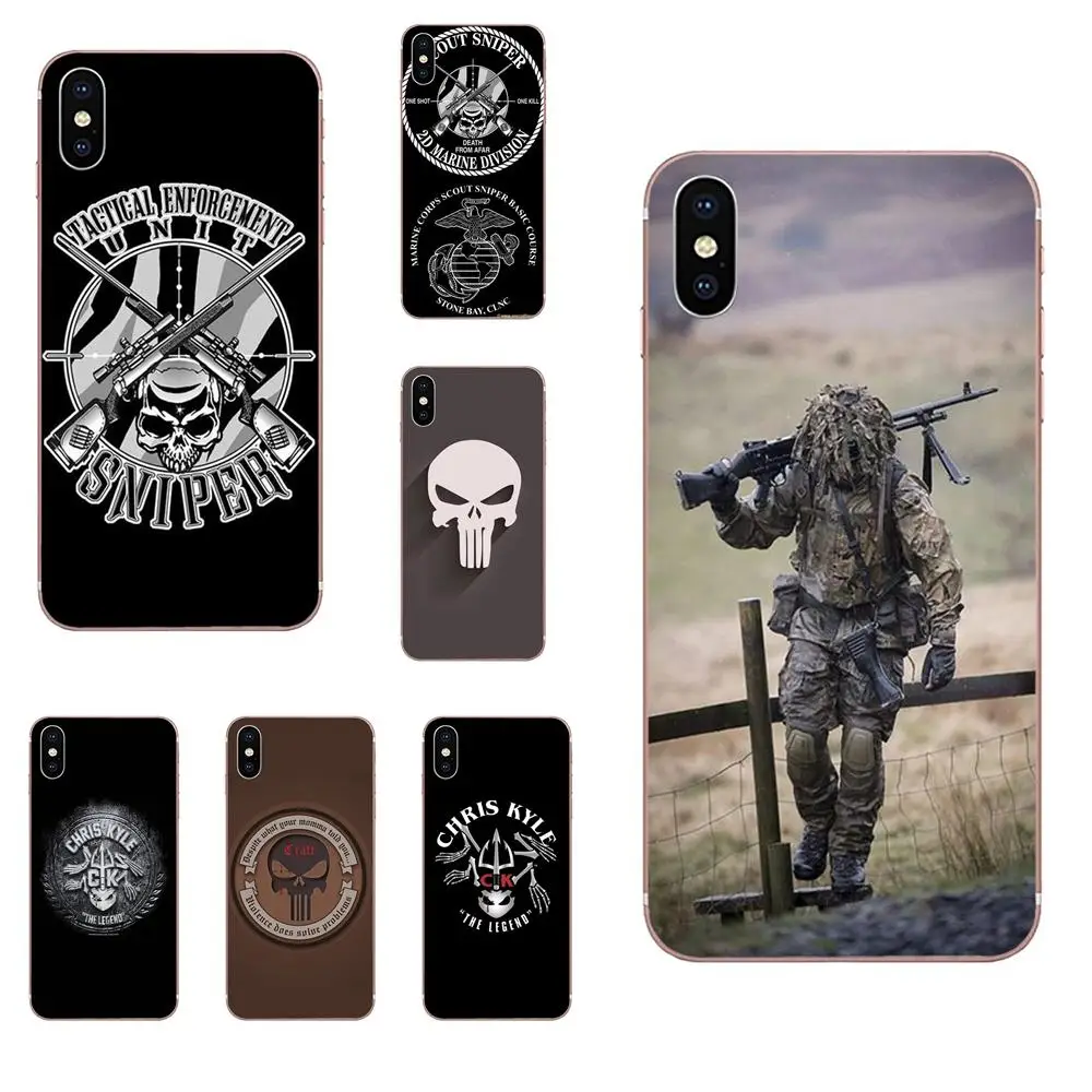 Чехол для мобильного телефона с логотипом Sniper Chris Kyle Xiao mi 3 4 4C 4i 5 5s 5X6 6X8 SE Pro Lite A1 Max x 2