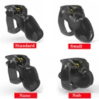 Новинка 2020, Мужской Пояс верности HT V4, клетка для пениса, клетка для пениса с 4 кольцами для пениса, бондаж, фетиш, секс-игрушки для взрослых, Кольца для пениса для мужчин