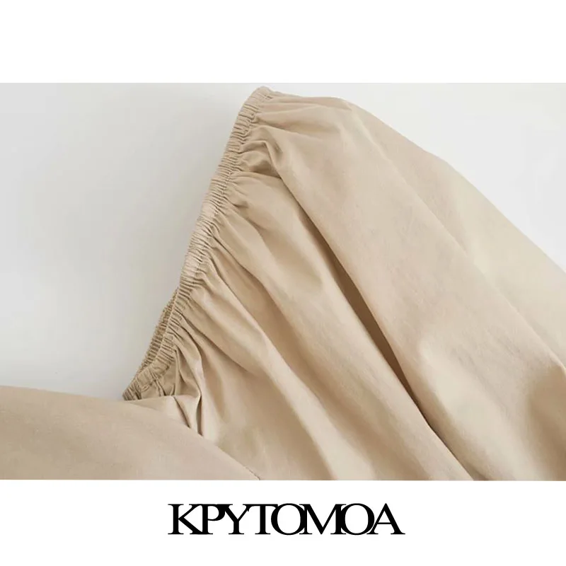 KPYTOMOA женское 2020 шикарное модное свободное мини платье на пуговицах с винтажным