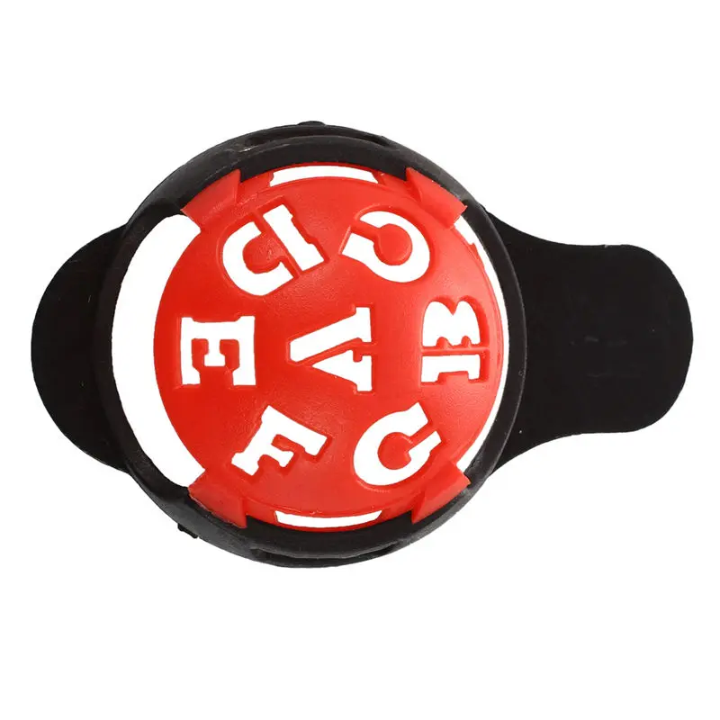 

1 x Golf Ball Marker Base with Different Templates - Red and Black