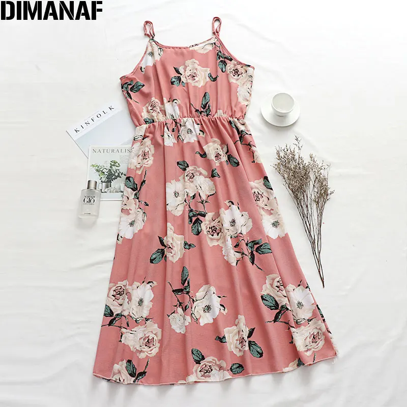 Летние платья DIMANAF женское платье в складку Сексуальное Женское Vestidos пляжное