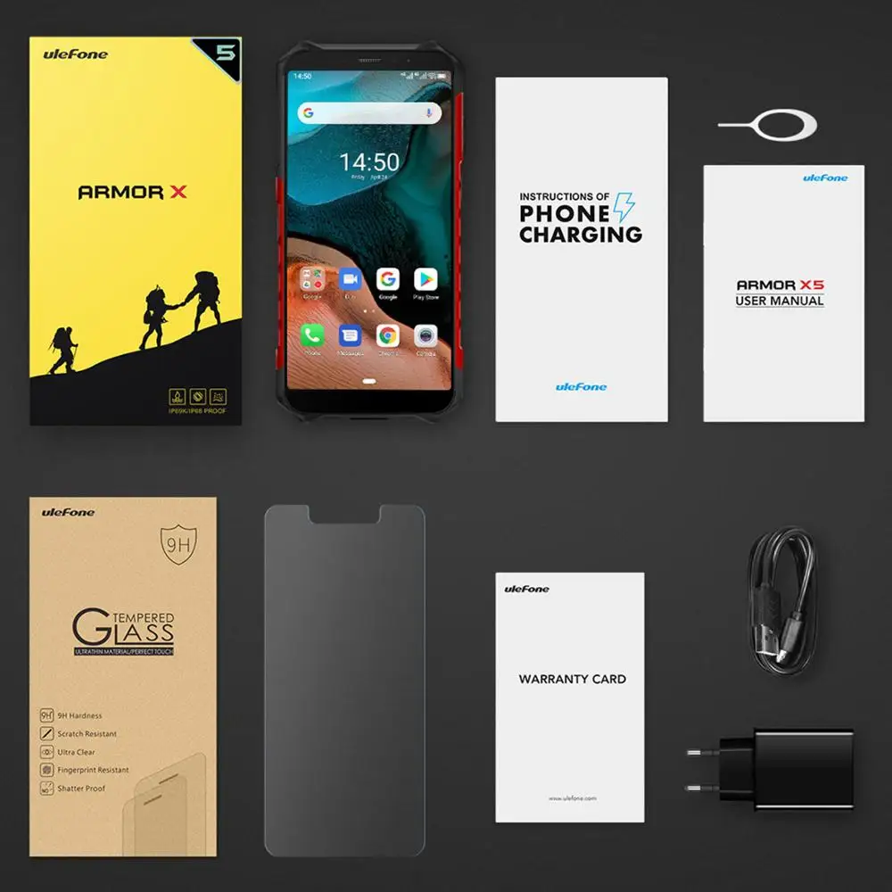 Ulefone Armor X5 Smartphone Android 10 MT6762 Octa Core Ip68 Rugged 4G LTE Mobile Phone Waterproof Cell 3GB 32GB NFC | Мобильные