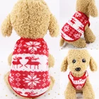 Теплая хлопковая Милая одежда с принтом в виде собак для маленьких собак чихуахуа померанского шпица мягкие свитера для домашних собак для маленьких собак пальто куртка
