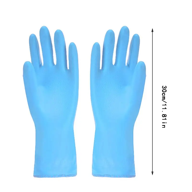 

1Pair Rubber Latex Cleaning Gloves Anti-skid Dish Washing Gloves Kitchen Supply