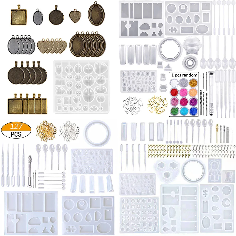 Набор форм для заливки эпоксидной смолой сделай сам комплект УФ силиконом