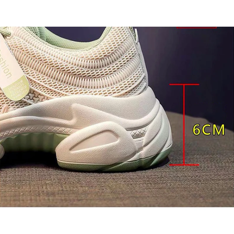 

Women Sneakers Fashion Spring 2021 Women Shoes Flats Platform Casual shoes For Women Mesh Comfortable Lace-Up Off White Shoes
