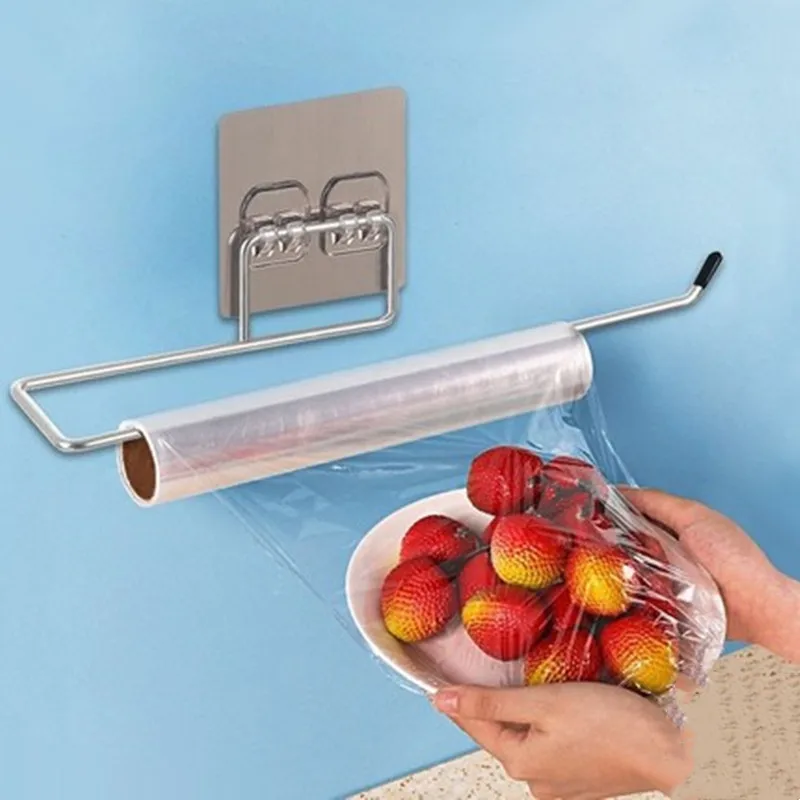 

3Pcs Kitchen Storage Rack Shelf Holder Wall Hanging Bathroom Roll Toilet Paper Holder Home Shelves for The Kitchen Organisations