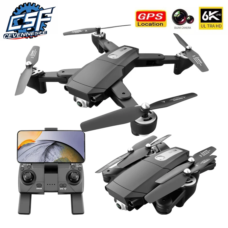 2021 Новый S604 PRO 6K Дрон GPS 5G Wifi 4K двойная камера высокой четкости бесщеточный