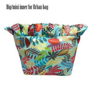 2020 New Composite Twill Cloth Waterproof Frill Pleat Inner Lining Insert Zipper Pocket for Big or Mini Obag for O Bag Urban