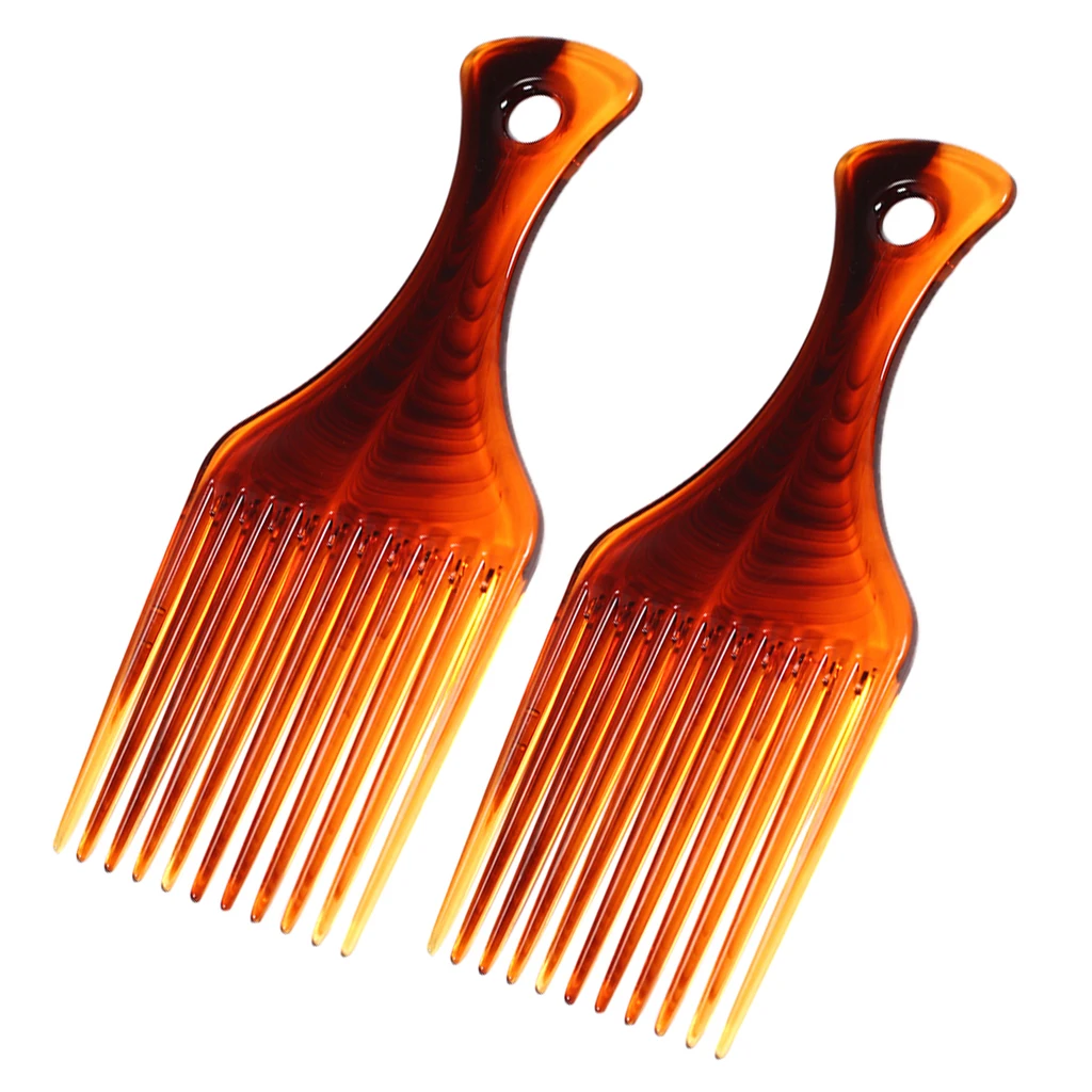 2pcs Hair Pick Comb Men and Women Smooth Afro Lift for Back Hairstyle - High Quality | Красота и здоровье