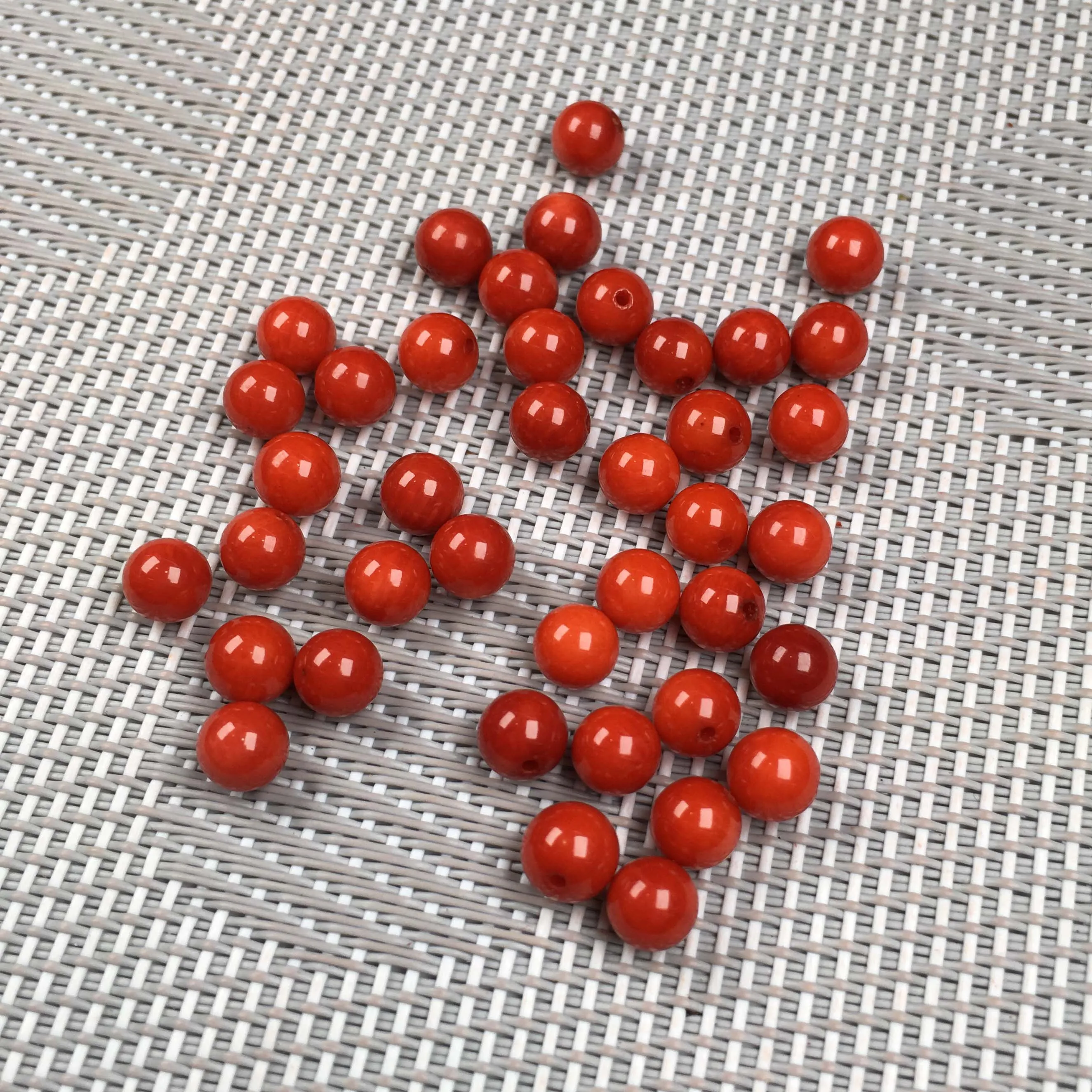 Fashion 1PC Natural Coral Round Cabochon Half Hole Beads for Making Jewelry DIY Stud Earring Accessories Loose Size 8mm | Украшения и