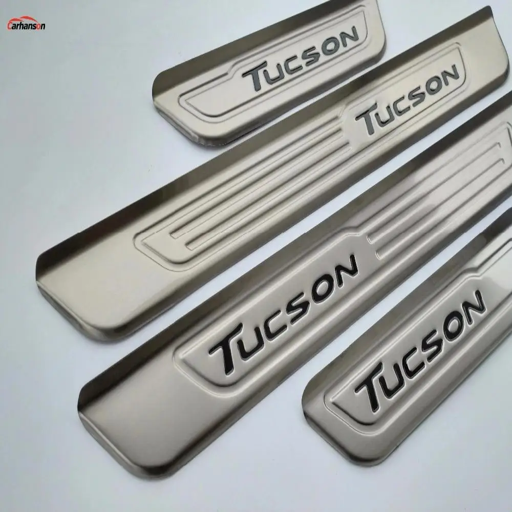 Автомобильные аксессуары Sticke для hyundai Tucson дверная педаль подоконника защита из нержавеющей стали защитная пластина отделка автомобиля-Стайлинг