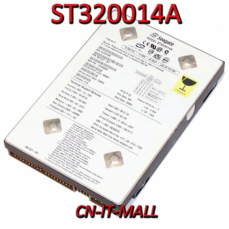

Seagate ST320014A 20GB 5400 RPM 2MB Cache IDE Ultra ATA100 / ATA-6 3.5" Hard Drive