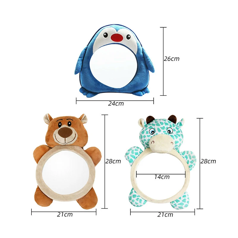 Baby Rear Facing Mirrors Safety Car Back Seat Easy View Mirror Adjustable Useful Cute Infant Monitor for Kids Toddler Child | Мать и