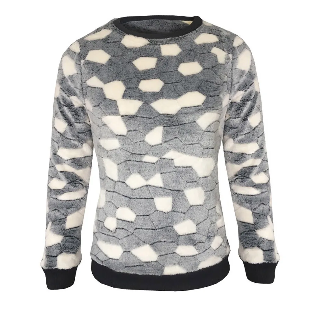 New Women Sweater Pullover Fashion Casual O-Neck Long Sleeve Stone Printed Tops Sueter Mujer Invierno winter clothes | Женская одежда