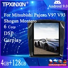 128G Android 9,0 для MITSUBISHI PAJERO Shogun Montero 2006-2017 Tesla Автомобильный GPS-навигатор головное устройство автомобильное радио мультимедийный плеер