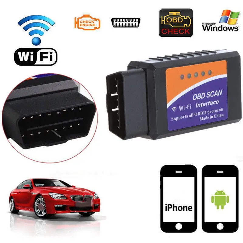 ELM327 V1.5 Bluetooth/wifi для Android диагностический инструмент с чипом PIC18F25K80 ELM327 Bluetooth V1.5 OBD2 сканер