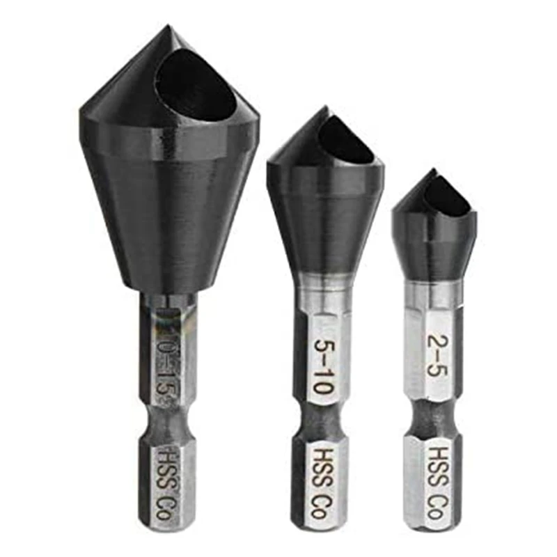 

HRC89 TiAlN Coating 1/4Inch Hex Shank Countersink Drill Bit HSS-Co M35 Cobalt Deburring Chamfer Drill Bit