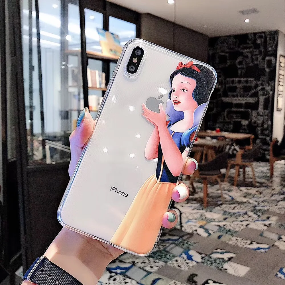 Чехол с милым рисунком Минни Ститч биглс для iPhone 11 Pro Max Xr X Xs 7 8 6 s Plus Дональд Дак Дейзи Принцесса мягкий чехол