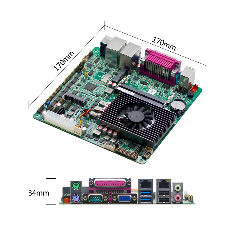 Материнская плата 3865U I5 6360U DDR4 Dual LAN 10 RS232 COM ATX Mini Itx Linux|Промышленные компьютеры и