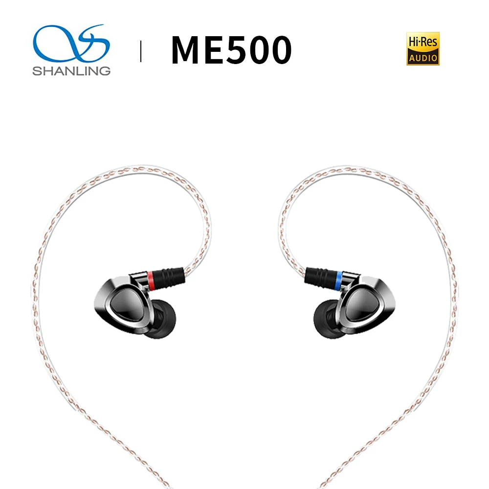 

SHANLING ME500 HiFi Earphone Audio Driver 1DD+2 Knowles BA IEM headset with detachable MMCX cable