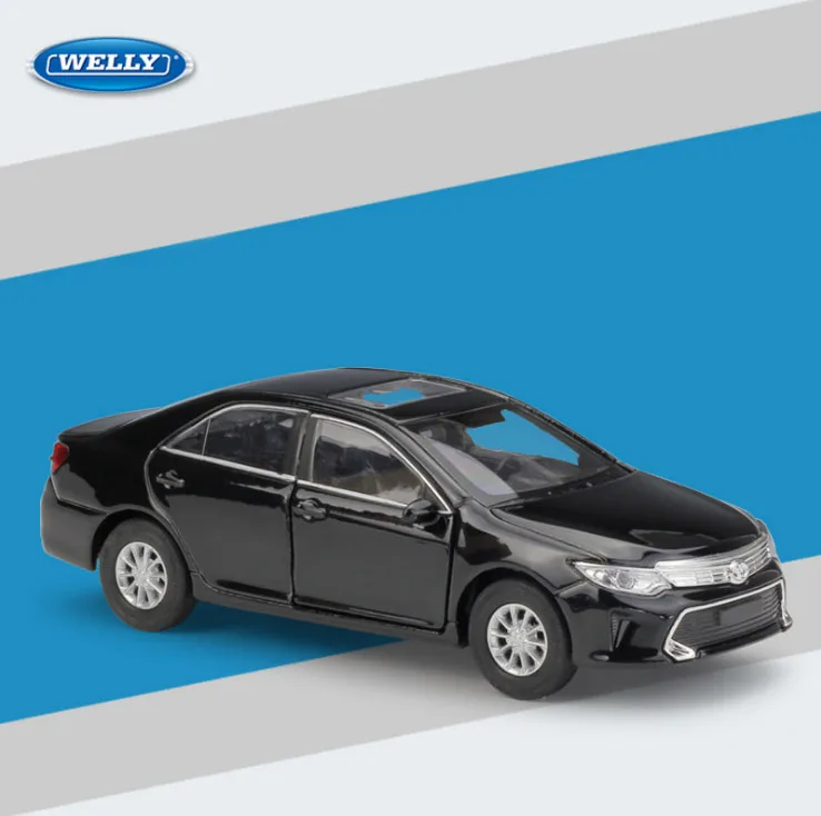 Высококлассная имитация 1:36 toyota camry автомобиль из сплава с откидной задней 2