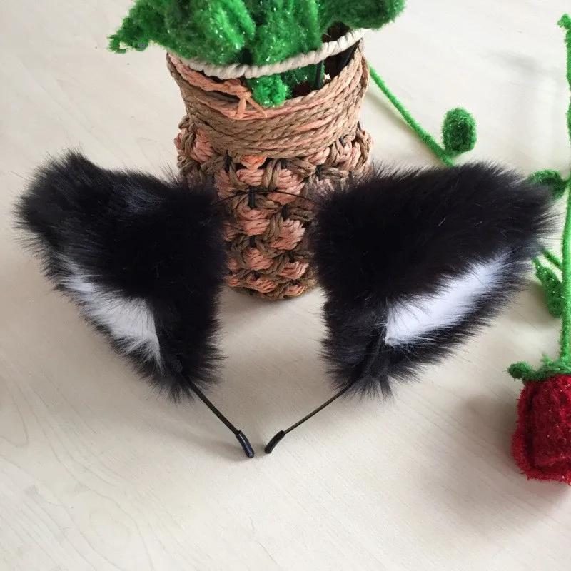 Повязка на голову с аниме мехом головной убор Сексуальная повязка кошачьими