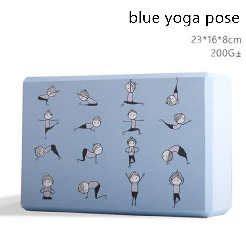Красочный блок для йоги из ЭВА мультяшный пенопластовый кирпич упражнений