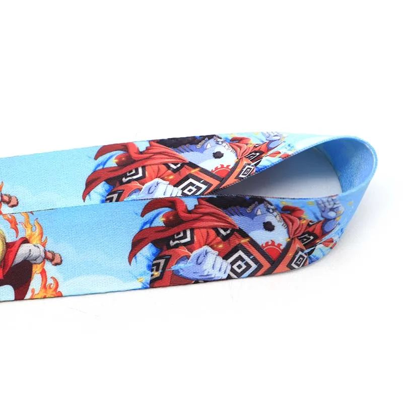 Мультфильм аниме ремешок для брелка ID карты пропуск мобильный телефон держатель