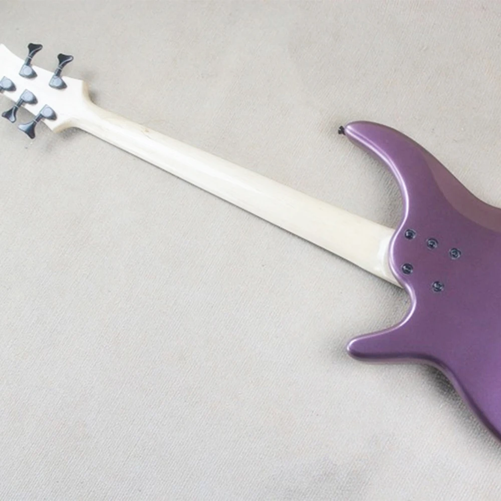 Purple Basswood Electric Bass Guitar 5 Strings with Rosewood Fretboard Customizable | Спорт и развлечения