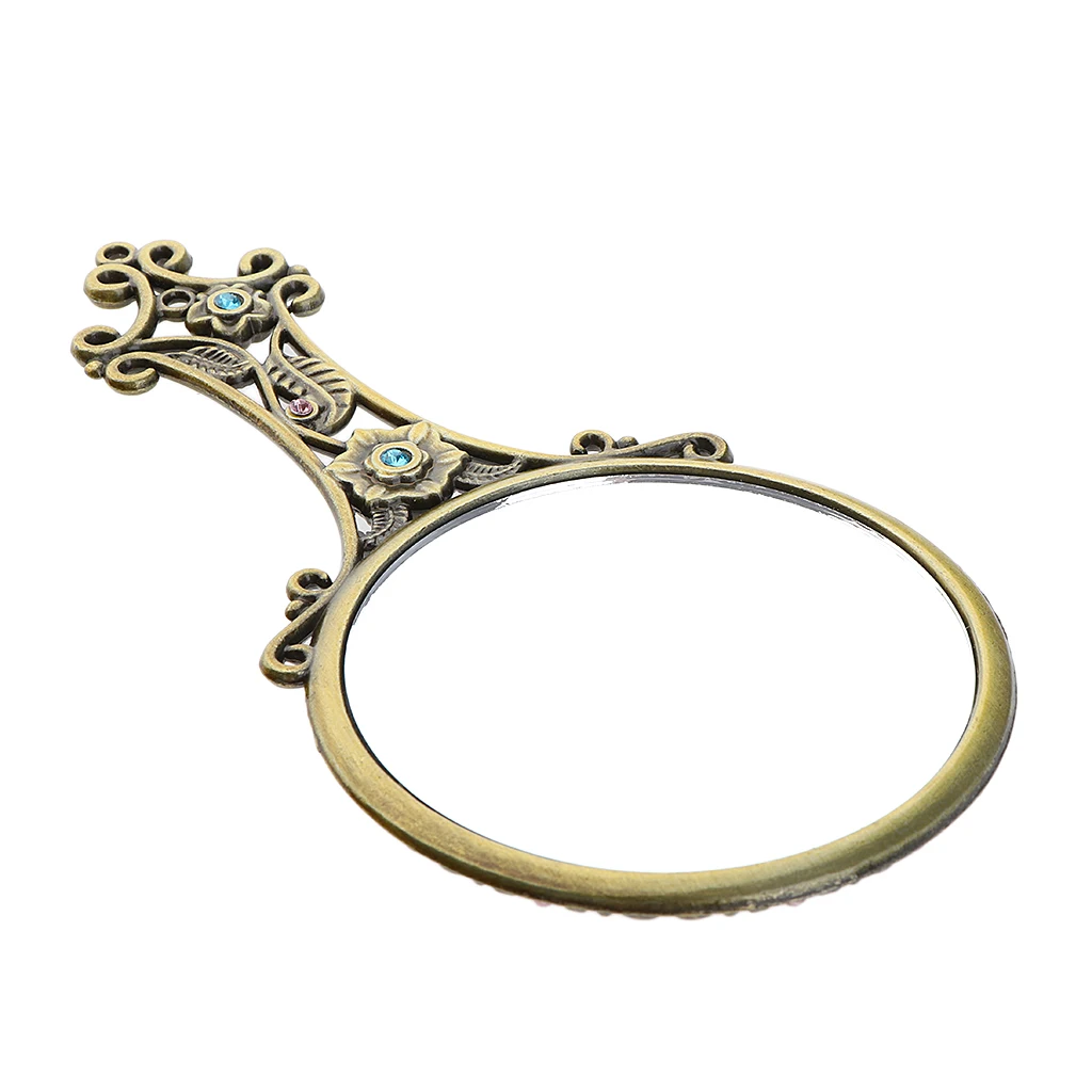 Портативное винтажное зеркало для путешествий компактное макияжа карманное