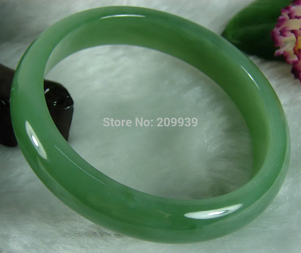 Браслет из нефрита и 59 мм | Украшения аксессуары