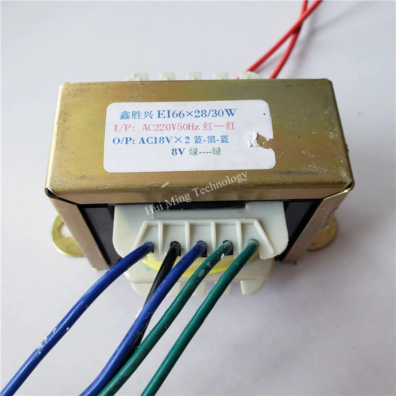 18V-0-18V 0.72A 8V 0.5A 30VA трансформатор 220V EI66 * 28 усилитель для мультимедиа активный